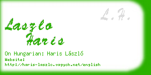 laszlo haris business card
